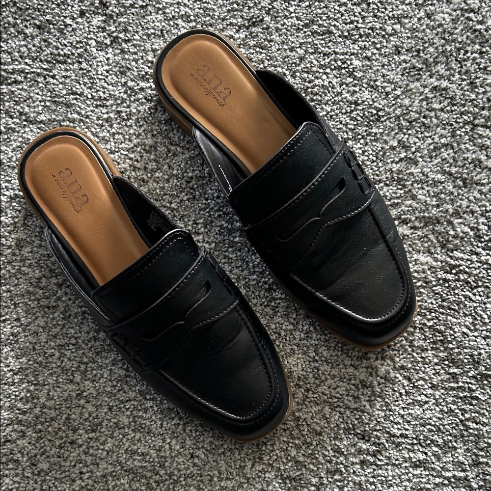 a.n.a Black Slip-On Loafers